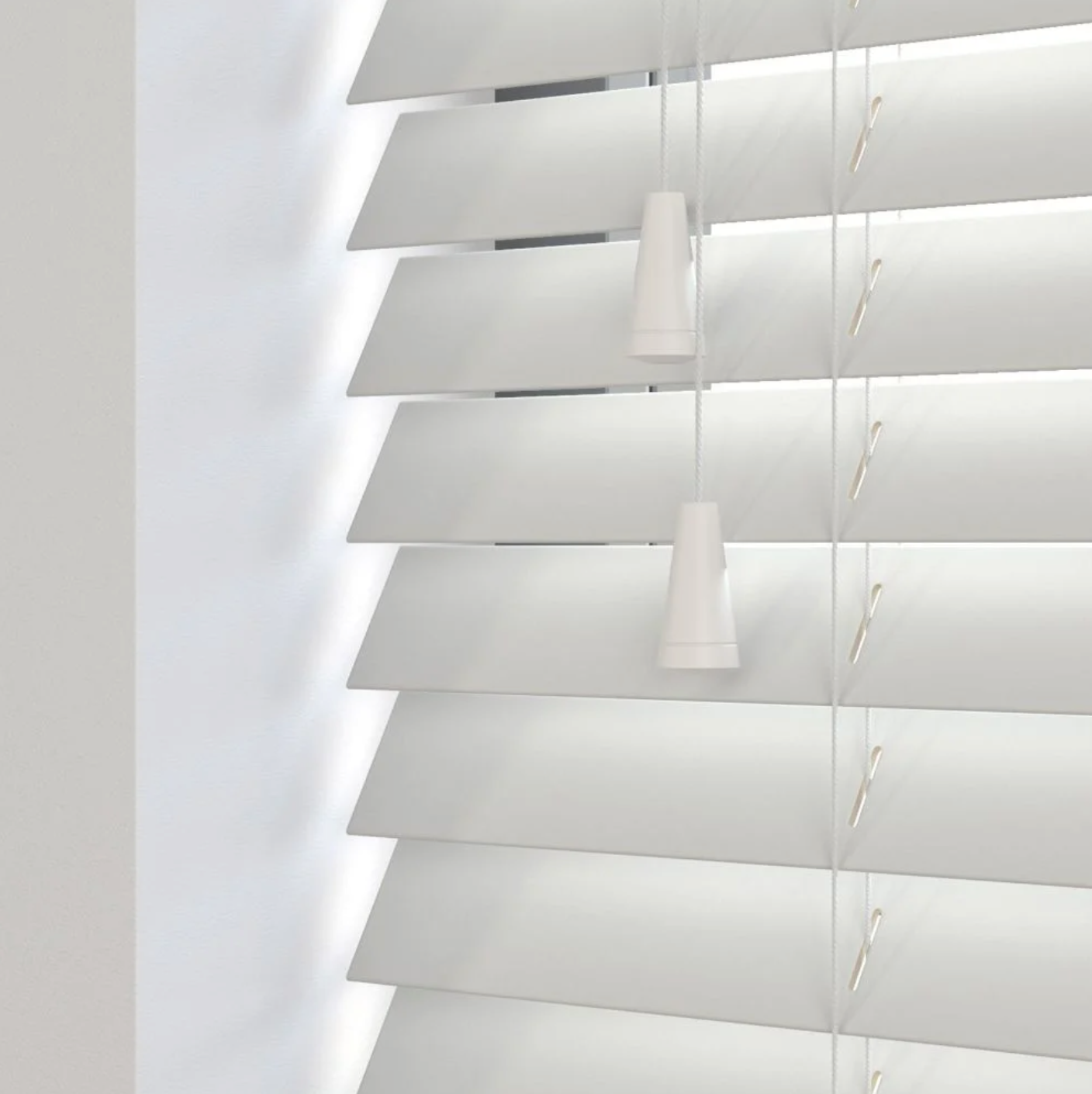 Houten Jaloezie Wit 50mm met FSC keurmerk - Dailux -