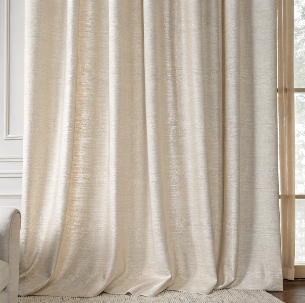 Kant en klaar Inbetween gordijn 140x270 Luna Linnen Lichtbeige - Dailux -