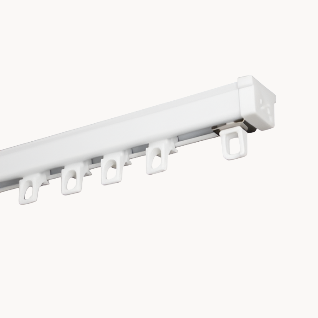 Gordijnrails plafond wit