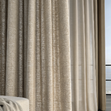 Kant en klaar gordijn 140x270 Luna Linnen Inbetween Zand 170 - Dailux -