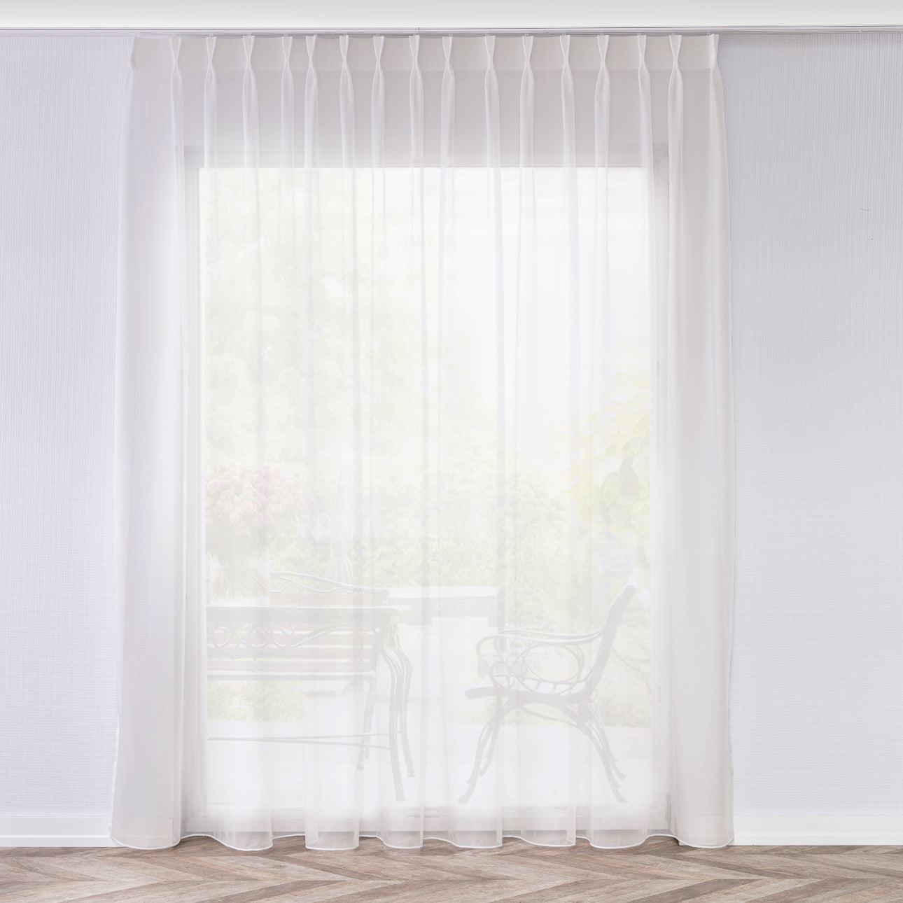Sophia Vitrage Gordijn Voile Off-White