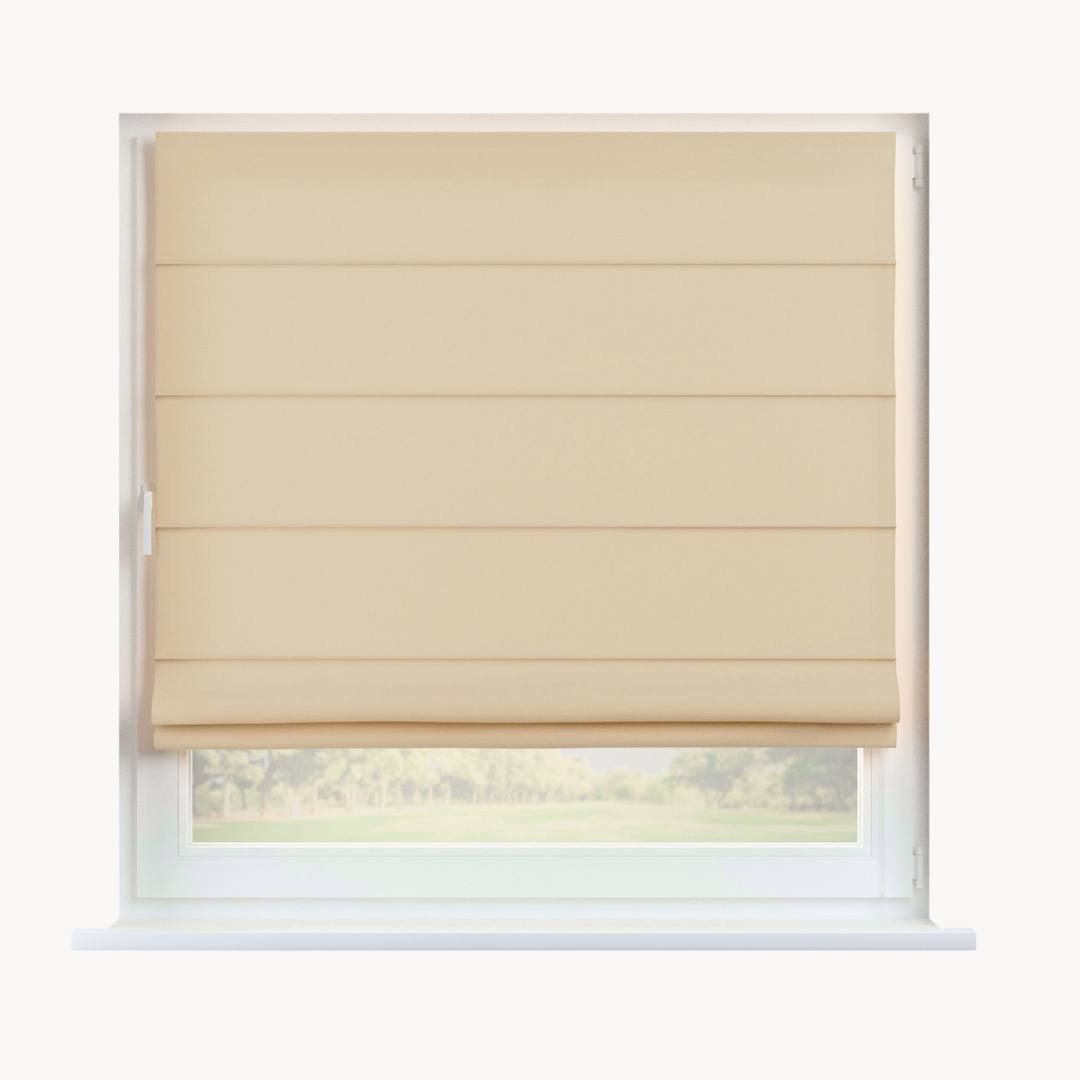 Vouwgordijnen Daniël Lichtdoorlatend Licht Beige