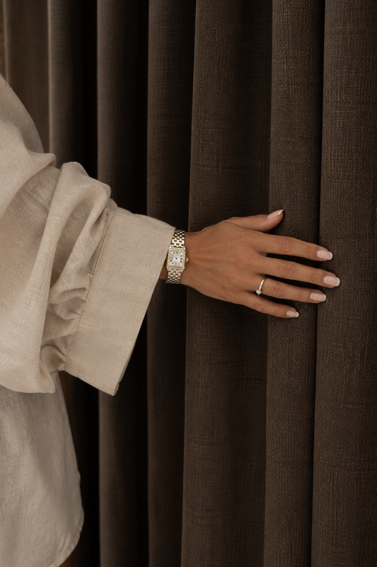 Luna Linen Inbetween Curtains Light Beige