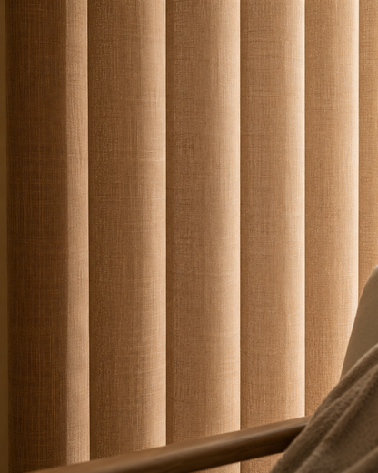 Luna Linen Inbetween Curtains Light Beige
