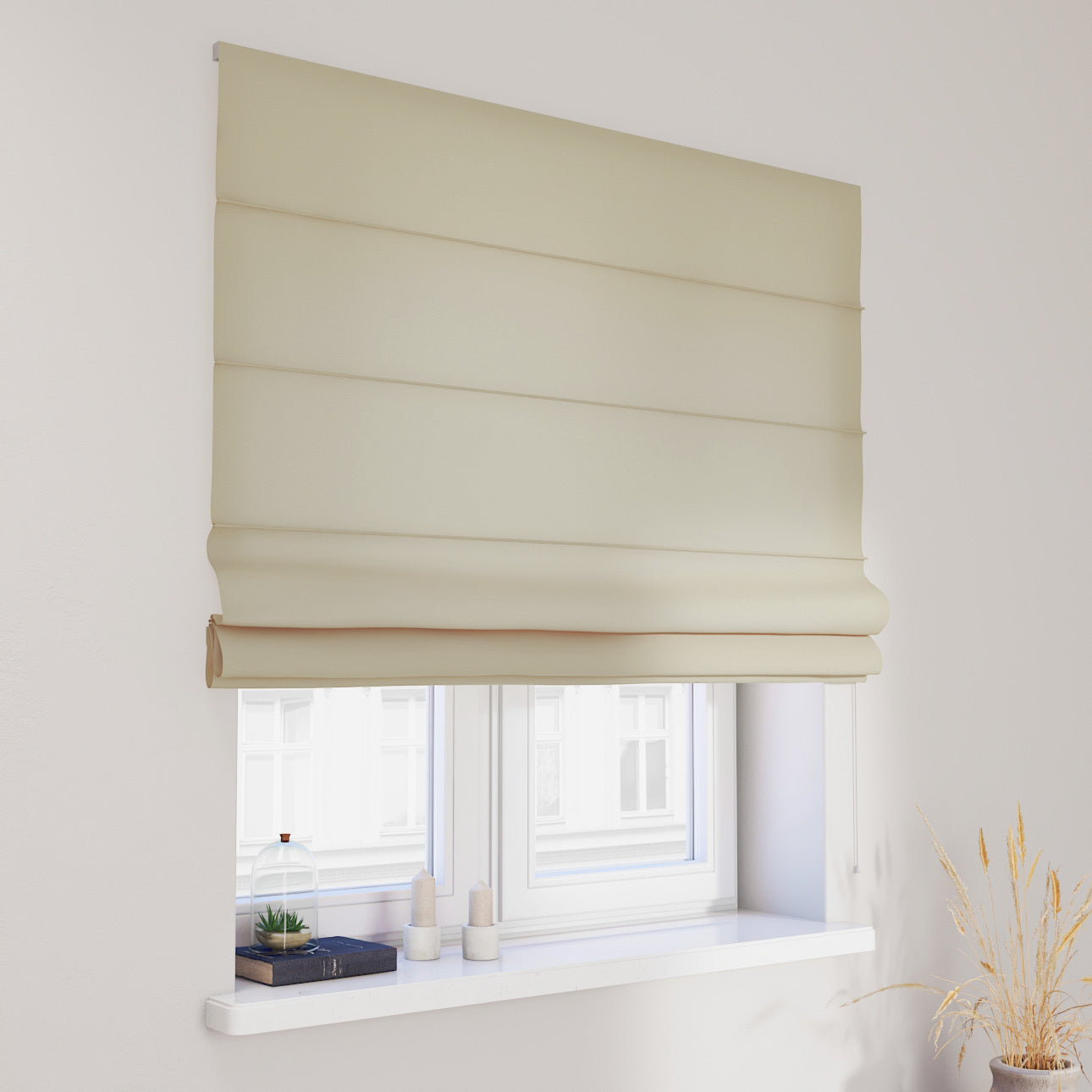 Vouwgordijnen Daniël Lichtdoorlatend Licht Beige