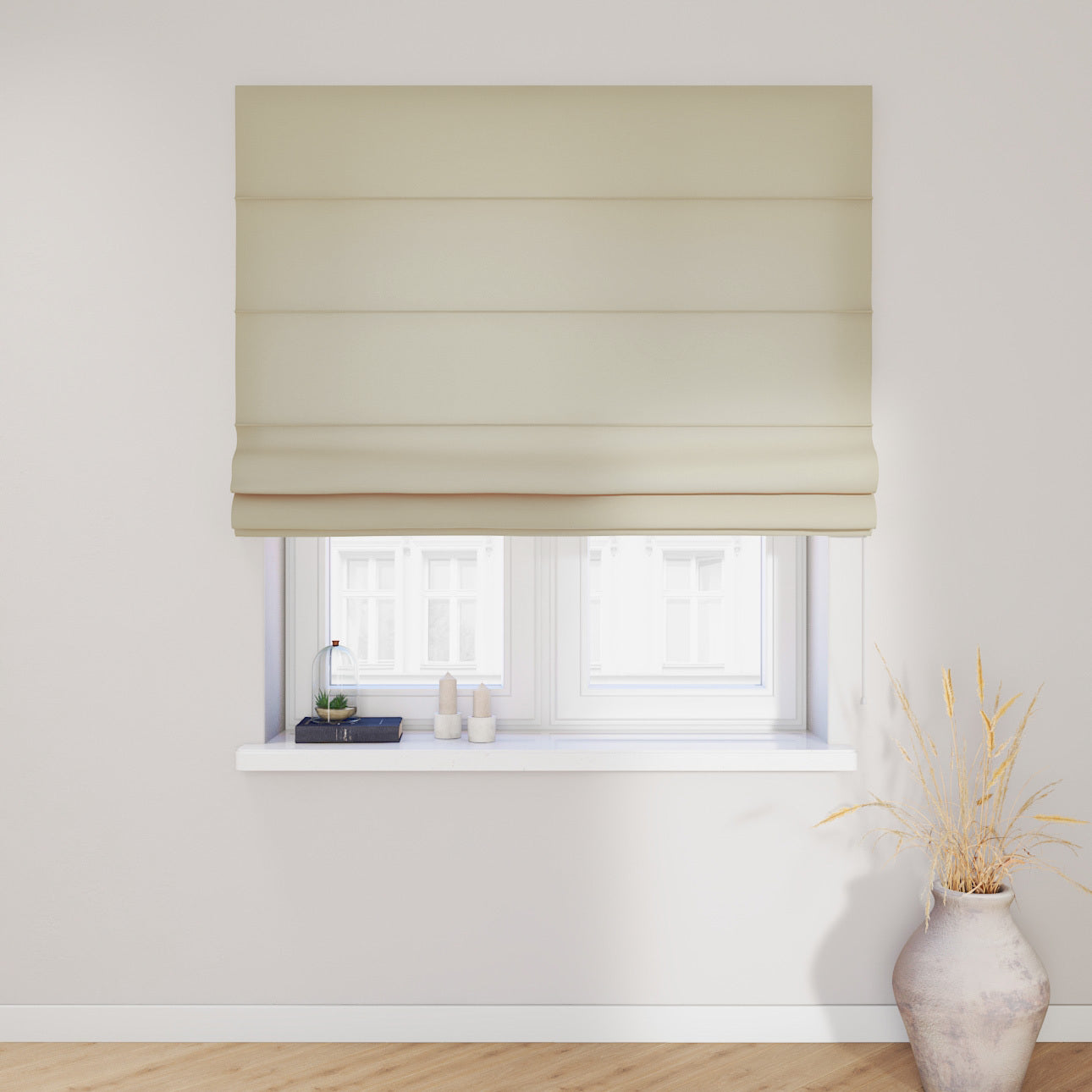 Vouwgordijnen Daniël Lichtdoorlatend Licht Beige