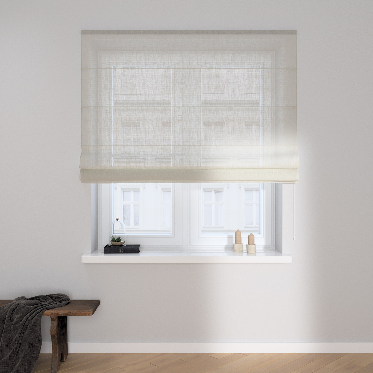 Vouwgordijnen Daniël Lichtdoorlatend Off-White - Dailux -